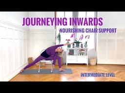 Inward Chair Yoga Journey | 54 min | Intermediate Level | Cat de Rham | Online Yoga Teaching