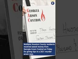 Tipsters get reward for helping Warner Robins officials solve murder, arson case