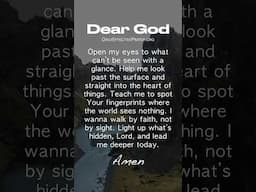 Pray This Daily Effective Prayer | Lord, Help Me See Through Spiritual Eyes Today