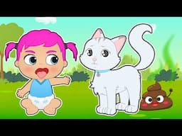 BABIES ALEX AND LILY 🚽💩 How To Teach Your Babies and Pets to Poop