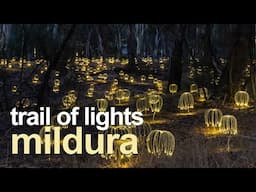 AUSTRALIA. Trail of lights by Bruce Munro in Mildura, VIC