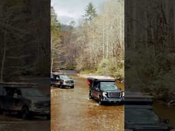 Some light river crossing with @roadtripangler and @FourWheelCampers