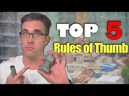 Top 5 Rules of Thumb I use everyday as a Structural Engineer