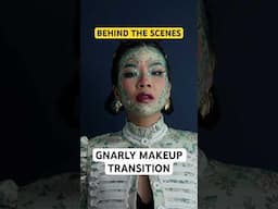 GNARLY KATSEYE MAKEUP TRANSITION BEHIND THE SCENES #shorts