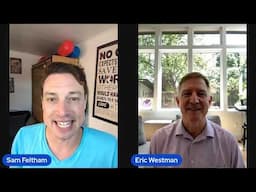 Dr Eric Westman talks with Director of PHC, Sam Feltham