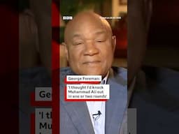George Foreman, who has died aged 76, remembers the legendary Rumble in the Jungle fight. #BBCNews