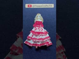 Fun Dress Design with paper napkin #dressdesign #artandcraft #oddlysatisfying #diy