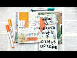 Filling my Junky Junk Journal made from Junk with Junk!