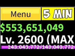 How I Get $1,000,000 within 5 minutes in BloxFruits Roblox