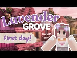 My First Day on Lavender Grove Minecraft Server! | Cozy Gameplay