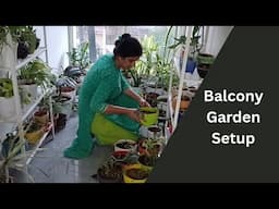 Small balcony plants setup ideas/plants decoration idea's in balcony/easy diy planters for balcony
