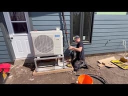 New House Build: Installing the Heat Pump, Air Handler and Shower Glass