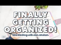 Time Blocking in My Erin Condren Vertical LifePlanner Weekly Plan With Me Simple Weekly Planner