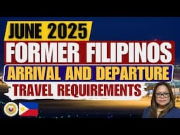 🔴PARA IWAS PROBLEMA SA PAGUWI NG PINAS IMPORTANTENG IKOMPLETO ANG REQUIREMENTS AS A FORMER FILIPINO