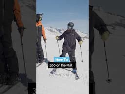 How to 360 on the Flat ⛷️🌀