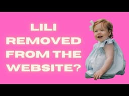 WHERE'S LILI? WHY WAS SHE REMOVED FROM THE ROYAL WEBSITE, AND WHO ORDERED IT?