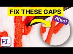 How to FIX Embroidery Stitch Gaps | Embroidery for Beginners