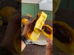 Bakery Style Ultra creamy Mango Basque cheesecake recipe 😍 #shorts