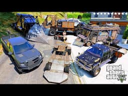 GTA 5 - Stealing HEIST-GETAWAY-VEHICLES With Franklin | (Real Life Cars #340)