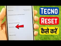 tecno phone ko reset kaise kare !! tecno spark mobile reset kaise mare !! tecno spark phone reset