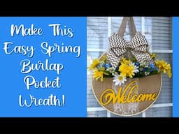 Make This Easy Spring Pocket Wreath