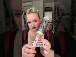 Viral Thermal Brush en pelo MUY rizado A PRUEBA 🔥 #roundbrush #tymo