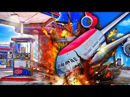 Airplane CRASHES into Gas Station in GTA 5! (Worst Flight Ever)