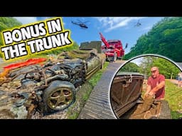 Sunken Corvette Recovered From River! Massive Catfish Surprise in the Trunk