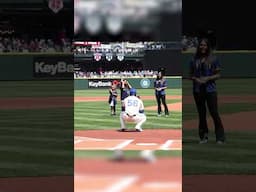 First pitches don’t get any cuter than this 🤩