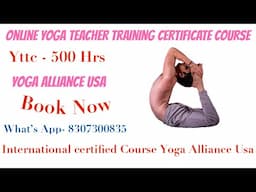 🌟 Become a Certified Professional Yoga Teacher 🌟 #whats app +918307300835