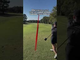 POV: Enjoying a round while your custom furniture business makes $30k/mo