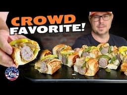 DON'T RUN OUT OF THESE at Your Next Party! Bratwurst, Peppers, and Onions with a TWIST!
