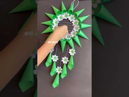 Amazing Paper Wall Hanging #shorts #youtubeshorts #viralshort #wallhanging #homedecor #papercraft
