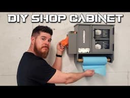 DIY Shop Towel and Gloves cabinet // Organize your garage - plans available!