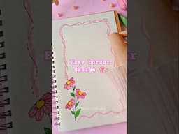 Easy border design #art #design #satisfying