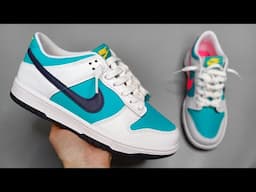 How to tie long shoelaces for Nike Dunk 1 low ( BEST WAY )