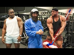 ELITE Powerlifter ANATOLY Use 32kg Mop | Pretended to be a CLEANER in a GYM #40