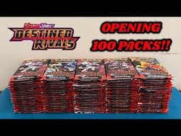 I opened 100 PACKS of DESTINED RIVALS to try and COMPLETE THE SET!! + GIVEAWAY!!