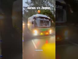 Zingbus vs Ourbus Sleeper Buses 😍 #buses #vlogger #travel #vlog #mohitdogravlogs #buses #race
