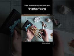 Quick and simple antiquing effect with Finnabair Waxes #finnabairproducts #mixedmedia