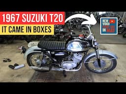 Can You Build a Bike from Boxes? 1967 Suzuki T20 Revival Begins