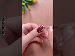 💅🧷Easy nail art with safety pin #nailart2025 #shorts #shortsvideo