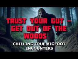 TRUST YOUR GUT...GET OUT OF THE WOODS - CHILLING TRUE BIGFOOT ENCOUNTERS