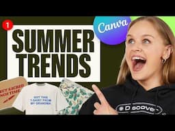 Top 5 Summer Products to Sell w/ Printify + #Canva Design Tutorial!