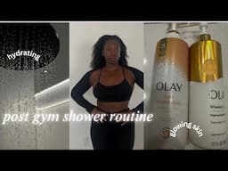post gym shower routine for ‘glowing summer  skin’| body care, dying my hair, morning gym routine