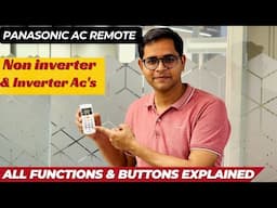 Panasonic Ac Remote Settings | Panasonic Ac Remote Buttons | Panasonic Ac Remote Functions In Hindi
