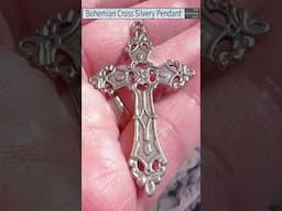 Silvery Big Cross Found! Bohemian Easter Special! #shorts #metaldetecting