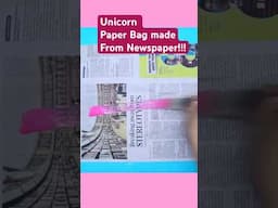 Newspaper to Stylish Bag 🛍️ | Simple Paper Craft at Home