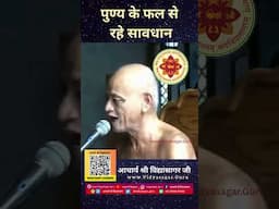 पुण्य के फल से रहे सावधान - आचार्य श्री विद्यासागर जी महामुनिराज  #acharyavidyasagar