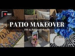 I TRANSFORMED My SMALL PORCH 😱 NEW Home Decor Patio DIY Ideas | Amazon Luxury Inspired Makeover